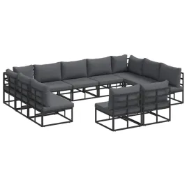 zestaw-sof-na-ogrod-z-poduszka-11-pcs-czarny-aluminium