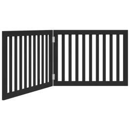skladana-bramka-dla-psa-2-panele-czarna-160-cm