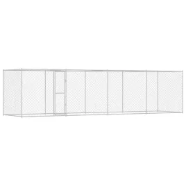 klatka-dla-psa-srebrny-800-x-200-x-256-cm-stal-galwanizowana
