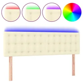 zaglowek-do-lozka-z-led-kremowy-144x5x78-88cm-sztuczna-skora