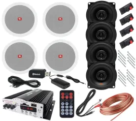 4-glosniki-do-sufitu-jbl-wzmacniacz-bluetooth-usb
