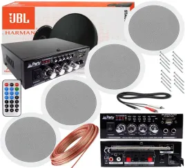 4-glosniki-sufitowe-jbl-wzmacniacz-bluetooth-usb-radio-aux-sd-maskownice