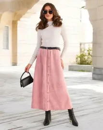 royalfashion-damska-spodnica-midi-z-ozdobnymi-guzikami-art15431-rozowe-r-uniwersalny