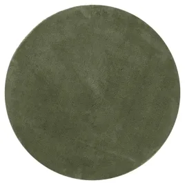 dywan-huarte-z-krotkim-wlosiem-zielony-o-80-cm