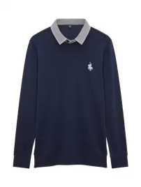 meska-bluza-polo-granatowa-z-szarym-kolnierzem-dlugi-rekaw-rozmiar-xl