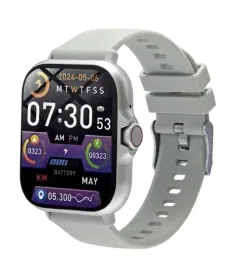 smartwatch-damski-i-meski-srebrny-z-szarym-paskiem-dodatkowy-srebrny-pasek