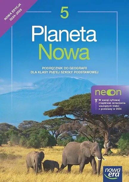 GEOGRAFIA PLANETA NOWA NEON PODRĘCZNIK DLA KLASY 5 SZKOŁY PODSTAWOWEJ EDYCJA 2024-2026 - Feliks Szlajfer,Zbigniew Zaniewicz,Tomasz Rachwał, Roman Mal