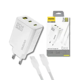 ladowarka-sieciowa-dudao-a29c-65w-gan-kabel-usb-c-biala