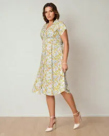 royalfashion-damska-sukienka-midi-w-kwiaty-6935-yellow