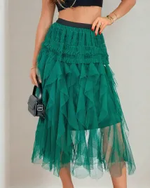 royalfashion-damska-dwuwarstwowa-spodnica-midi-m889-green-r-uniwersalny