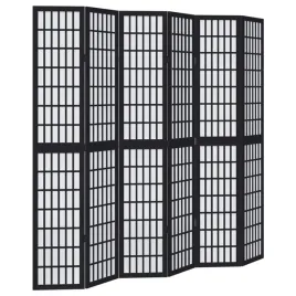 parawan-pokojowy-6-panelowy-czarny-lite-drewno-paulowni
