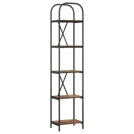 polka-na-ksiazki-wedzony-dab-40-x-30-x-183-cm