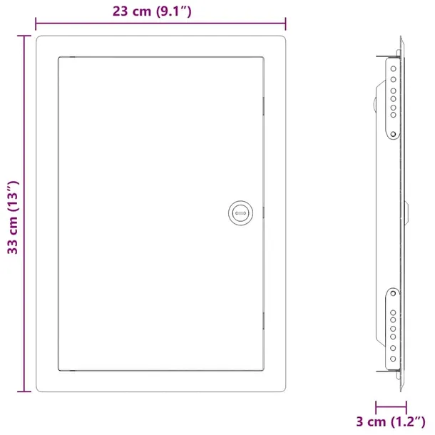 panel-dostepu-bialy-20-x-30-cm-stal-marka-vidaxl-stan-nowy