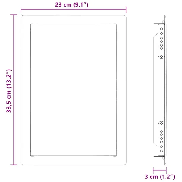 panel-dostepu-bialy-20-x-30-cm-stal-marka-vidaxl-stan-nowy