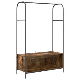 wieszak-na-ubrania-z-przechowywaniem-brazowy-100-x-44-x-160-cm