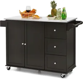 costway-wozek-kuchenny-blat-stal-nierdzewna-szuflady