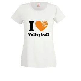 damska-koszulka-kibica-t-shirt-i-love-volleyball
