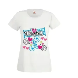 damska-koszulka-kibica-t-shirt-i-love-volleyball