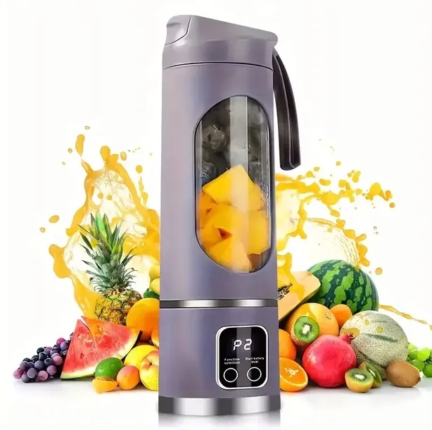 Blender kielichowy bezprzewodowy fioletowy 450 ml USB-C
