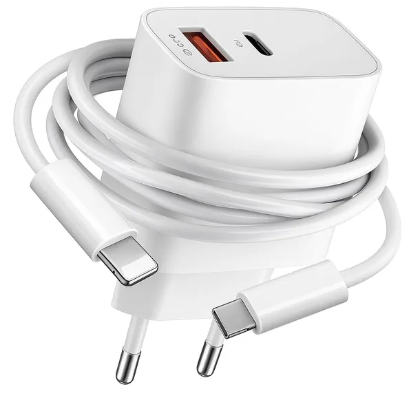 ŁADOWARKA SIECIOWA ADAPTER + KABEL TYP-C lighting 35W SZYBKIE ŁADOWANIE