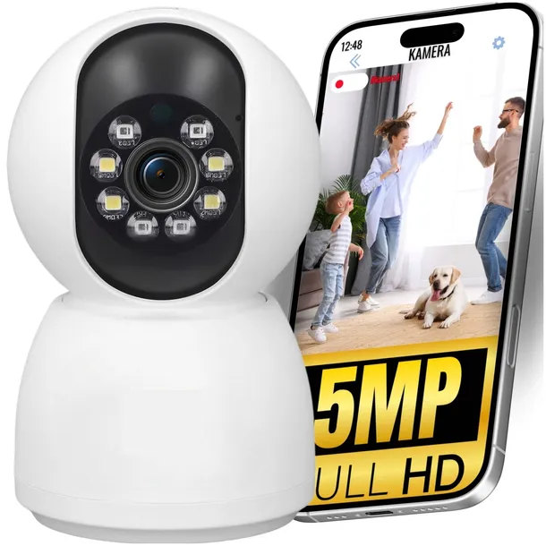 KAMERA IP 2MP ZOOM WEWNĘTRZNA OBROTOWA WIFI ALARM DETEKCJA FHD SMART