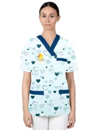 bluza-damska-we-wzorki-medyczna-firmowa-z-haftem-twoim-logo-napisem