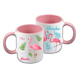 foto-kubek-kolorowy-rozowe-flamingi-dla-dziewczynk