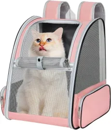 plecak-transporter-dla-kota-psa-skladany-z-siatka-do-7kg-rozowy