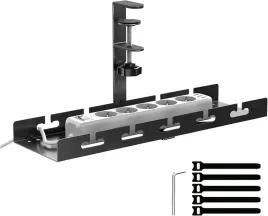 organizer-kabli-pod-biurkiem-40cm-stalowy-zacisk-bez-wiercenia-czarny
