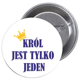 przypinki-buttony-krol-jest-tylko-jeden