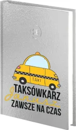 planer-prezent-dla-taksowkarza-dzienny-kalendarz-ksiazkowy-a4-zloty-srebrny