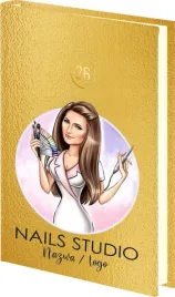 planer-nails-studio-dzienny-kalendarz-ksiazkowy-a4-zloty-srebrny