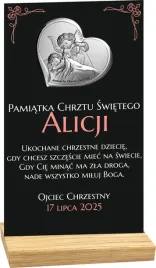 pamiatka-chrztu-statuetka-czarna-nadruk-uv-srebrny-obrazek-dedykacja-tekst