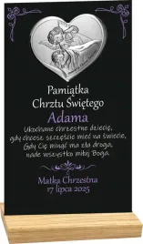 pamiatka-chrztu-statuetka-czarna-nadruk-uv-srebrny-obrazek-rozne-wzory