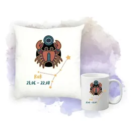 zestaw-poduszka-i-kubek-nadruk-personalizacja-prezent-znak-zodiaku-rak