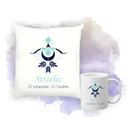 zestaw-poduszka-i-kubek-nadruk-personalizacja-znakiem-zodiaku-strzelec