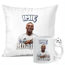 zestaw-personalizowany-kubek-pilkarski-poduszka-mbappe-real-madryt