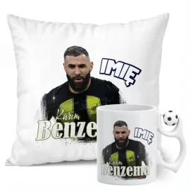 zestaw-personalizowany-kubek-pilkarski-poduszka-karim-benzema-al-ittihad