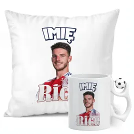 zestaw-personalizowany-kubek-pilkarski-poduszka-declan-rice-arsenal