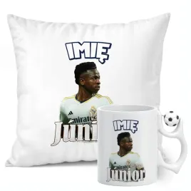 zestaw-personalizowany-kubek-pilkarski-poduszka-vinicius-jr-real-madryt