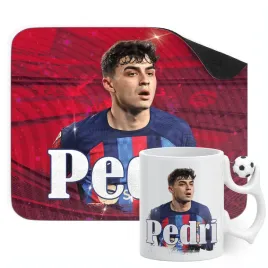 zestaw-kubek-pilkarski-podkladka-pod-mysz-pedri-fc-barcelona