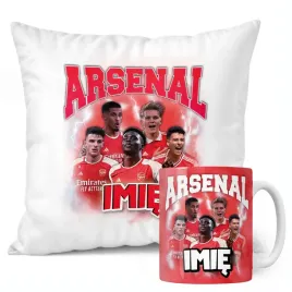 zestaw-personalizowany-kubek-poduszka-arsenal-saka-odegaard-rice-saliba