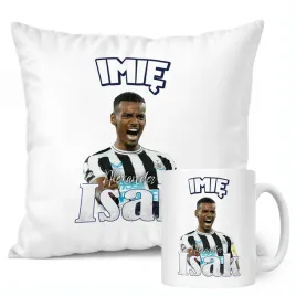 zestaw-personalizowany-kubek-poduszka-alexander-isak-newcastle
