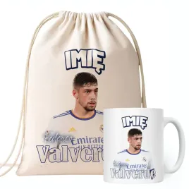 zestaw-personalizowany-kubek-plecak-federico-valverde-real-madryt
