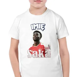 koszulka-personalizowana-biala-dziecieca-bukayo-saka-arsenal-r-122