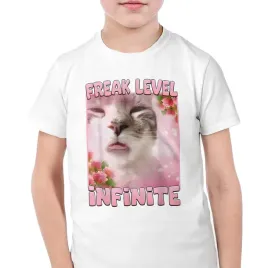 koszulka-biala-dziecieca-freak-level-infinite-viral-tiktok-mem-r-128