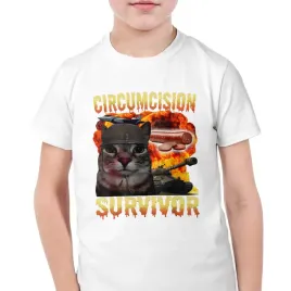 koszulka-biala-dziecieca-circumcision-survivor-viral-tiktok-brainrot-r-134