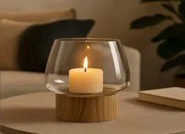 swiecznik-szklany-16-cm-drewniana-podstawa-jk0239