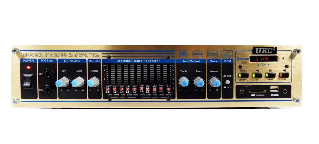wzmacniacz-4k-bluetooth-do-kolumn-equalizer-pilot-usb-sd-solidny-stan-nowy