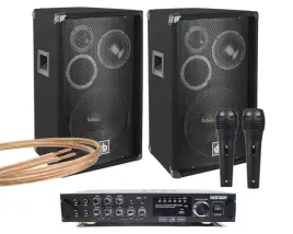 zestaw-karaoke-600w-mikrofony-bezprzewodowe-kable